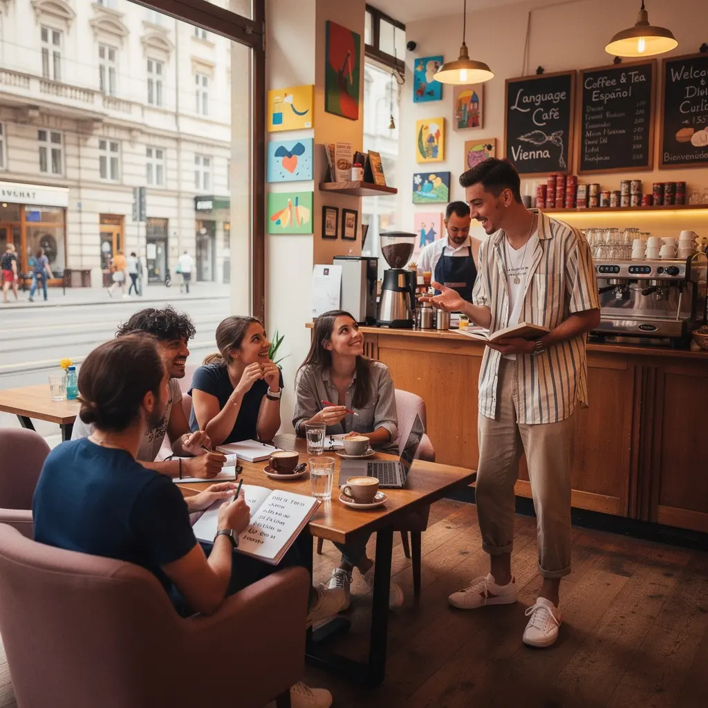 Studierende, die gemeinsam in einer Online-Gruppe lernen